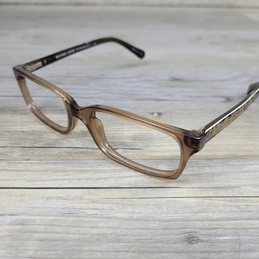 Michael Kors Eyeglasses MK 8006 Medellin 3011 Brown Snakeskin Frames Only 52mm